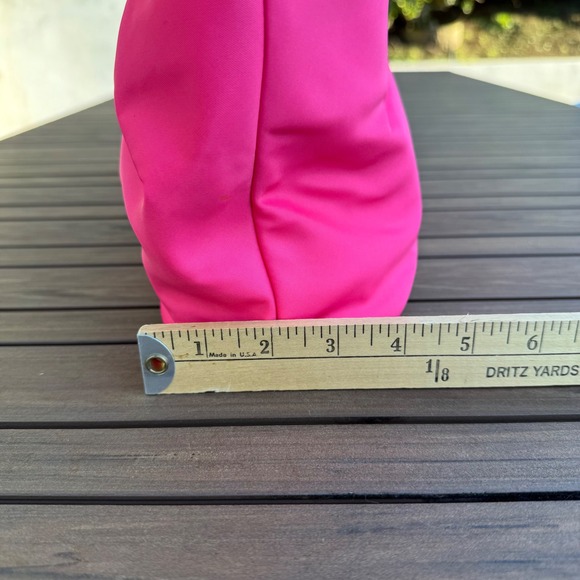 Kate Spade Small Sutton Strawfroyo Nylon Bow Tote Bag Hot Pink PXU4561 - Picture 14 of 14